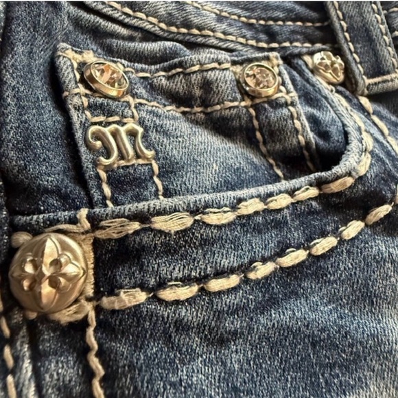 💃✨ MISS ME Straight Leg Jeans 💎🔥 Size 27 - Picture 4 of 13